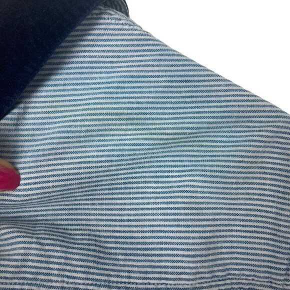 Casey & Max Christmas Shirt Blouse Womens Large Embroidered Christmas Trees VTG - Picture 9 of 10